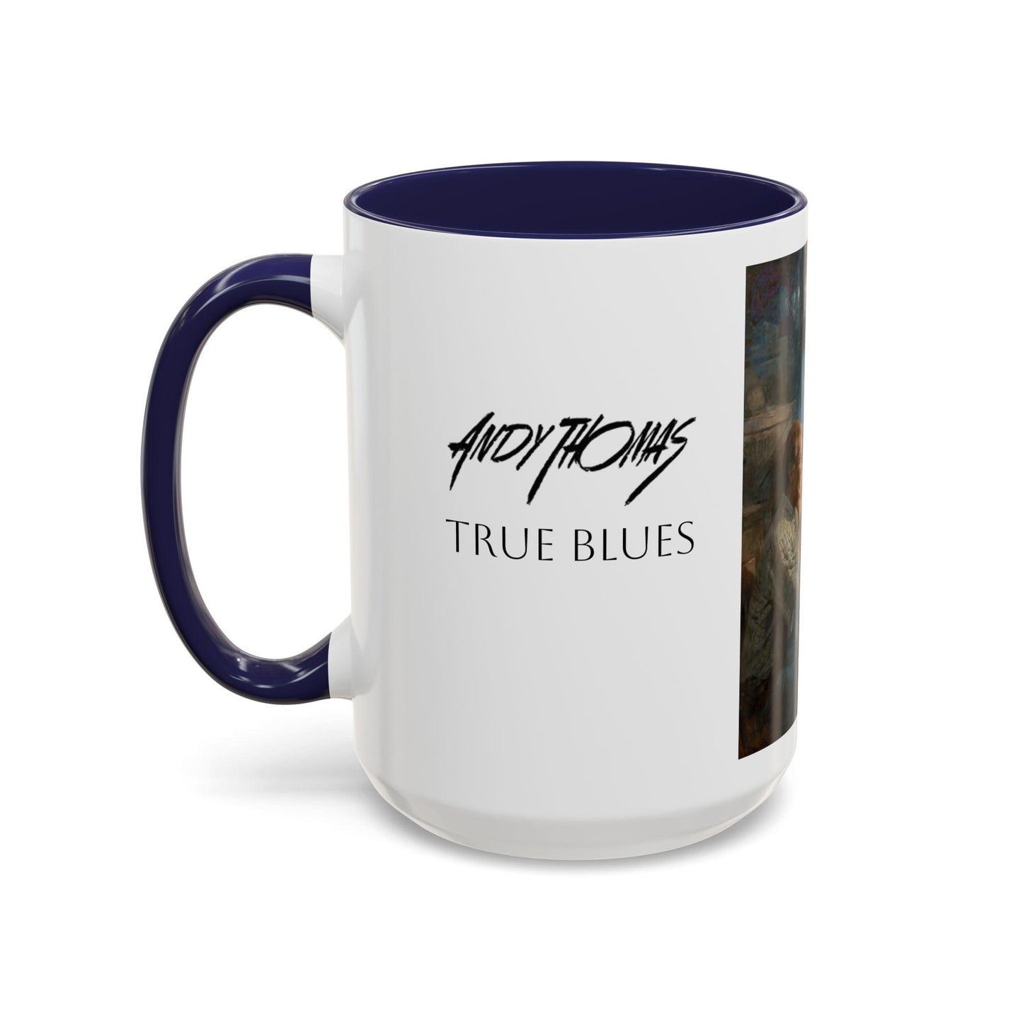 True Blues Accented Coffee Mug 11oz & 15oz - US Dem. Presidents Playing Poker - Andy Thomas Designs