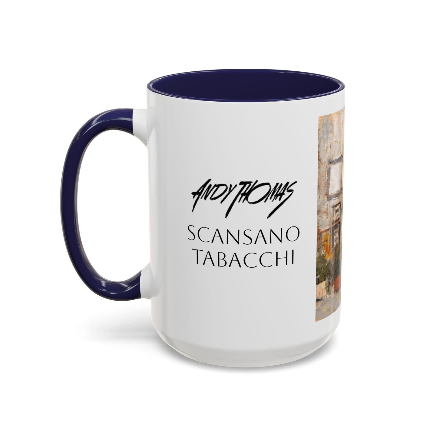 Scansano Tabacchi - Elegant Event Themed Coffee Mug - 11oz & 15oz - Italian Landscapes - Andy Thomas Designs