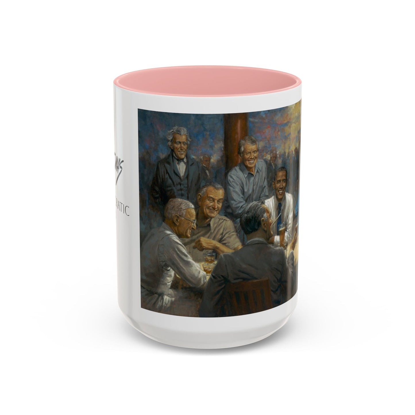 The Democratic Club Coffee Mug - 11oz & 15oz - Past Democrat Presidents Social Club with Obama