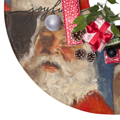 Joyful Santa Christmas Tree Skirt