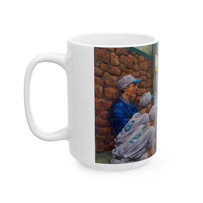 Watch the High Inside Pitch | Boys Baseball Team | Coaching | Ceramic Mug — Coffee Cup (11oz/15oz)