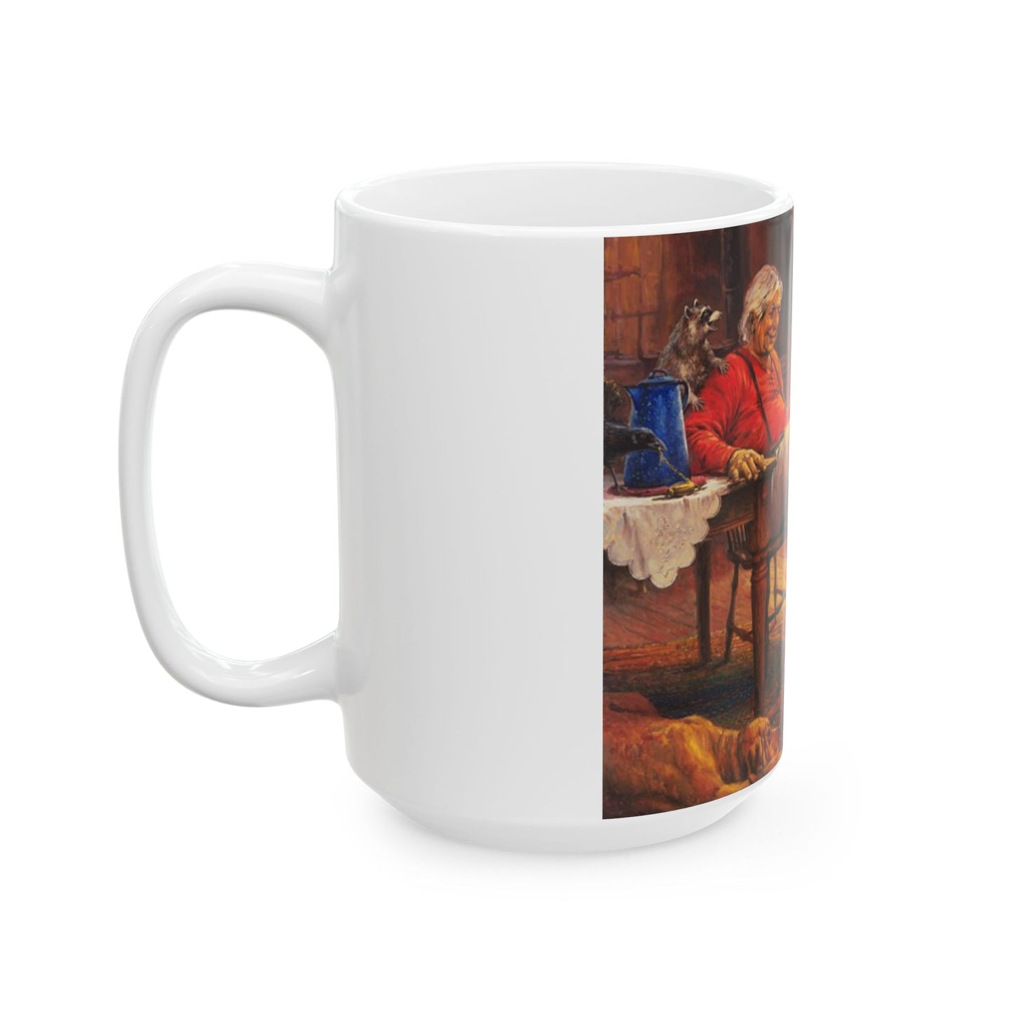 All my Animal Friends | Ceramic Mug — Vintage Country Life Coffee Cup (11oz/15oz)