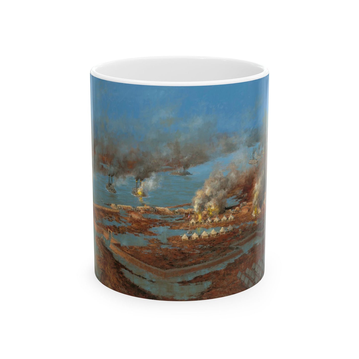 Battle of Fort Henry - Ceramic Mug with Civil War Design.
