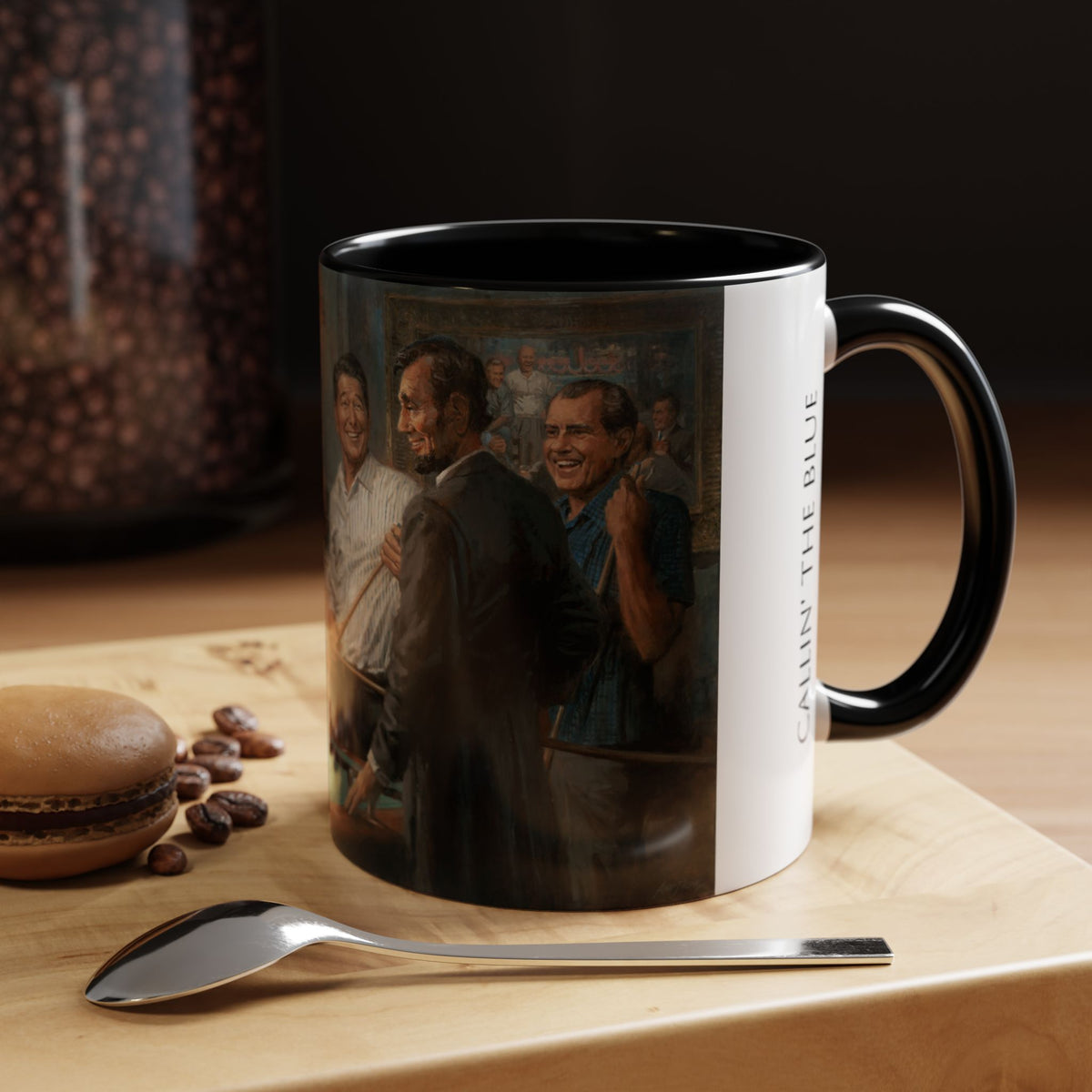 Callin the Blue Coffee Mug - Elegant Accent Coffee Mug 11oz & 15oz with Presidential Gathering Design