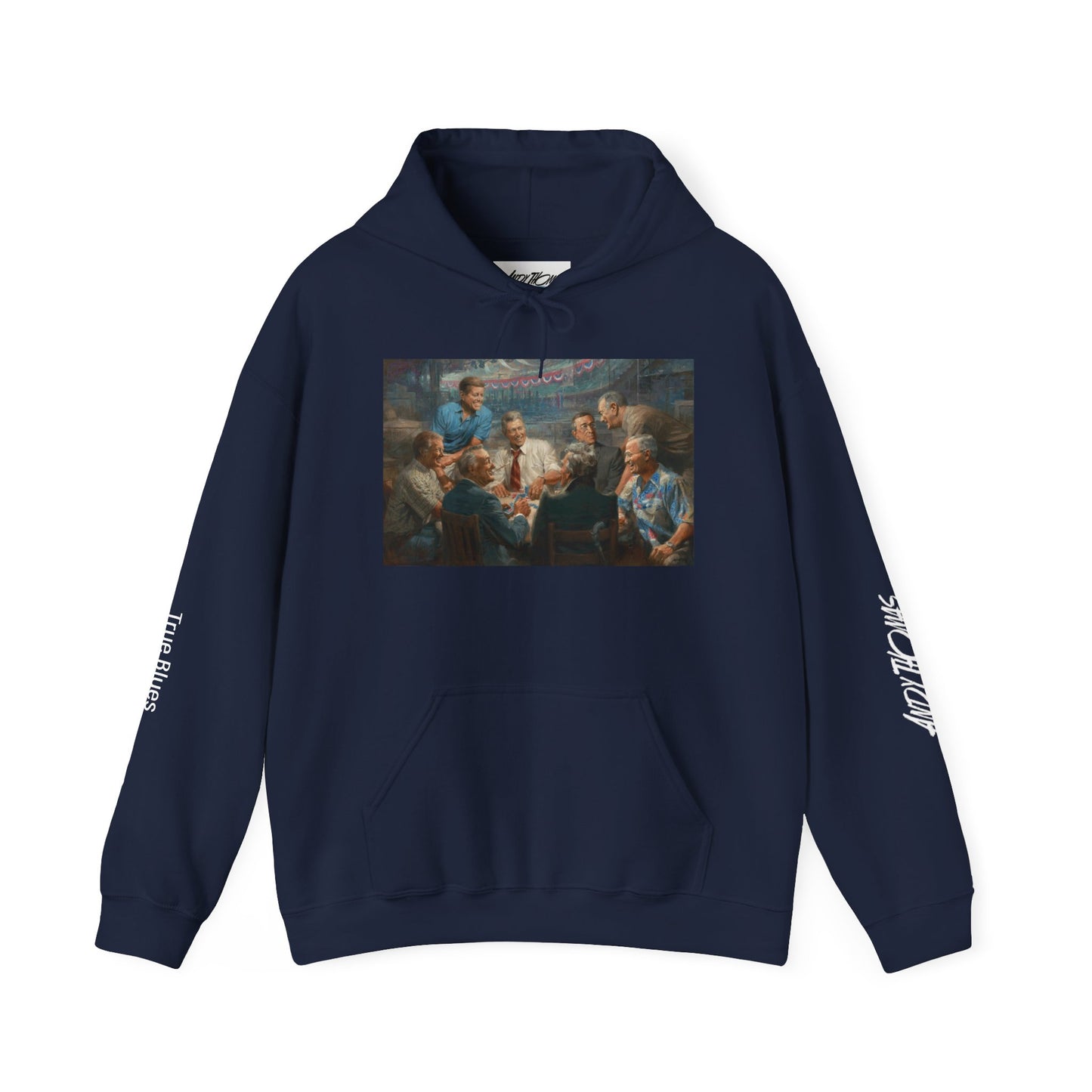 True Blues — Presidents Playing Poker Portrait Pullover