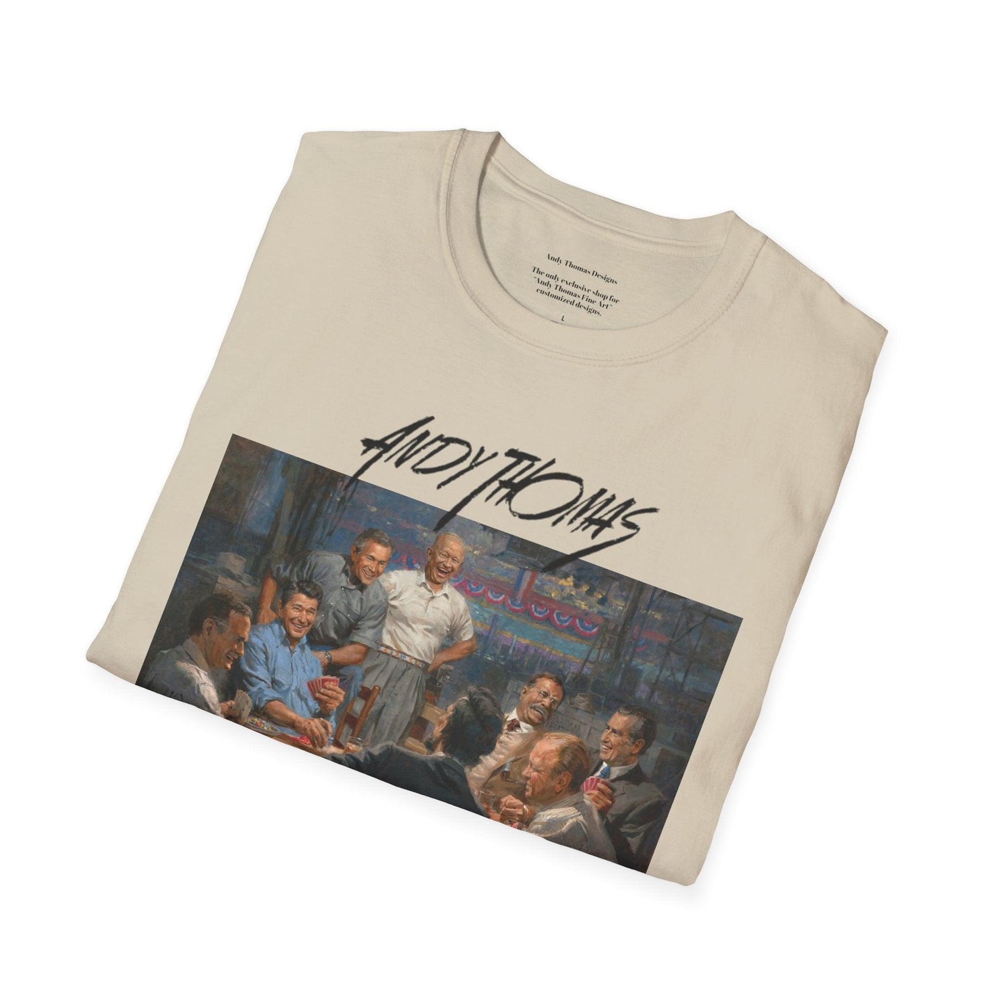 Grand Ol' Gang T-Shirt - US Presidents Playing Poker - Andy Thomas Designs