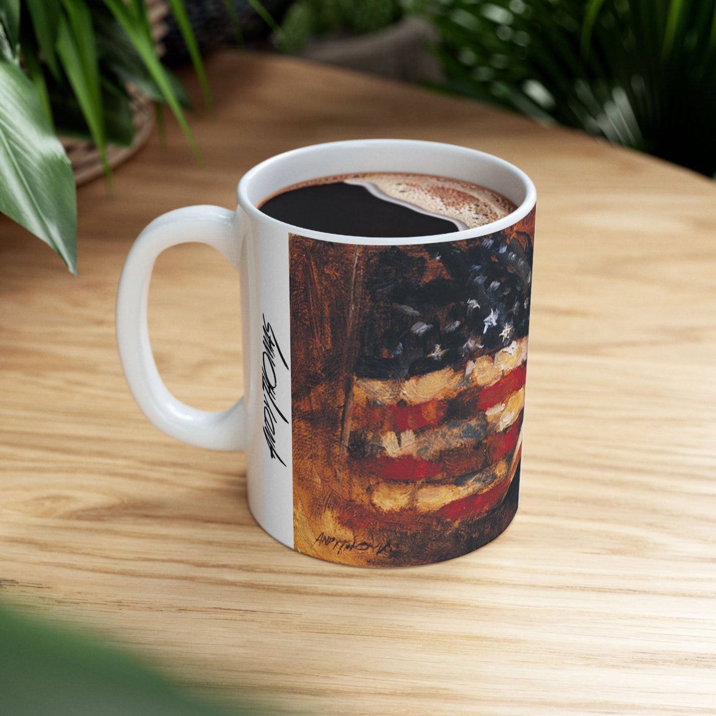Old Glory - Ceramic Mug with Scenic Design, Cozy Gift for Nature Lovers, Coffee Cup for Home or Office, Ideal for Birthdays or Holidays, [...]