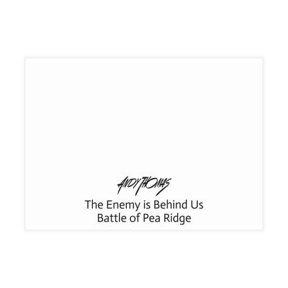 Note Cards: The Enemy is Behind Us - Envelopes Included