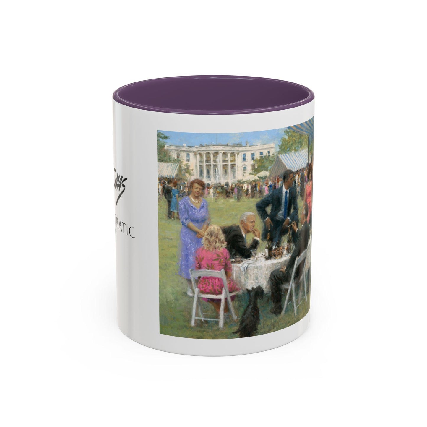 The Dem. Party - Elegant Event Themed Coffee Mug - 11oz & 15oz - Whitehouse Gathering with Biden - Andy Thomas Designs