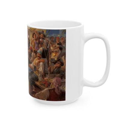 The Band Played On| Pirate Party | 26 Deceased Musicians of History | Ceramic Mug — Coffee Cup (11oz/15oz)