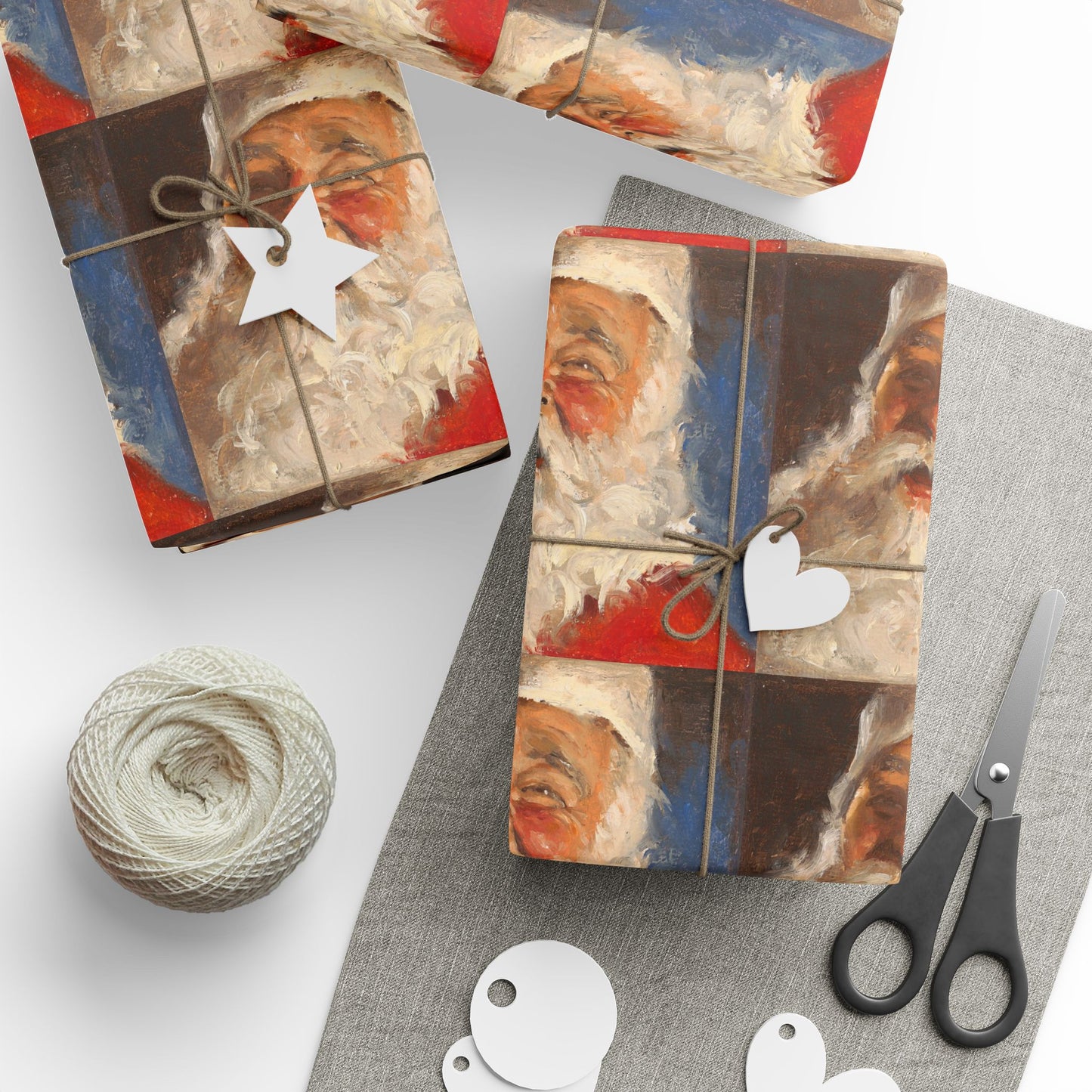 Santa Festive Wrapping Paper for Holidays, Ideal for Christmas Gifts, Unique Gift Wrap, Santa Claus Design, Holiday Celebrations, [...]