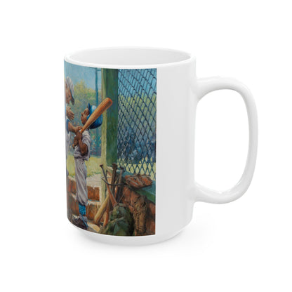 Watch the High Inside Pitch | Boys Baseball Team | Coaching | Ceramic Mug — Coffee Cup (11oz/15oz)