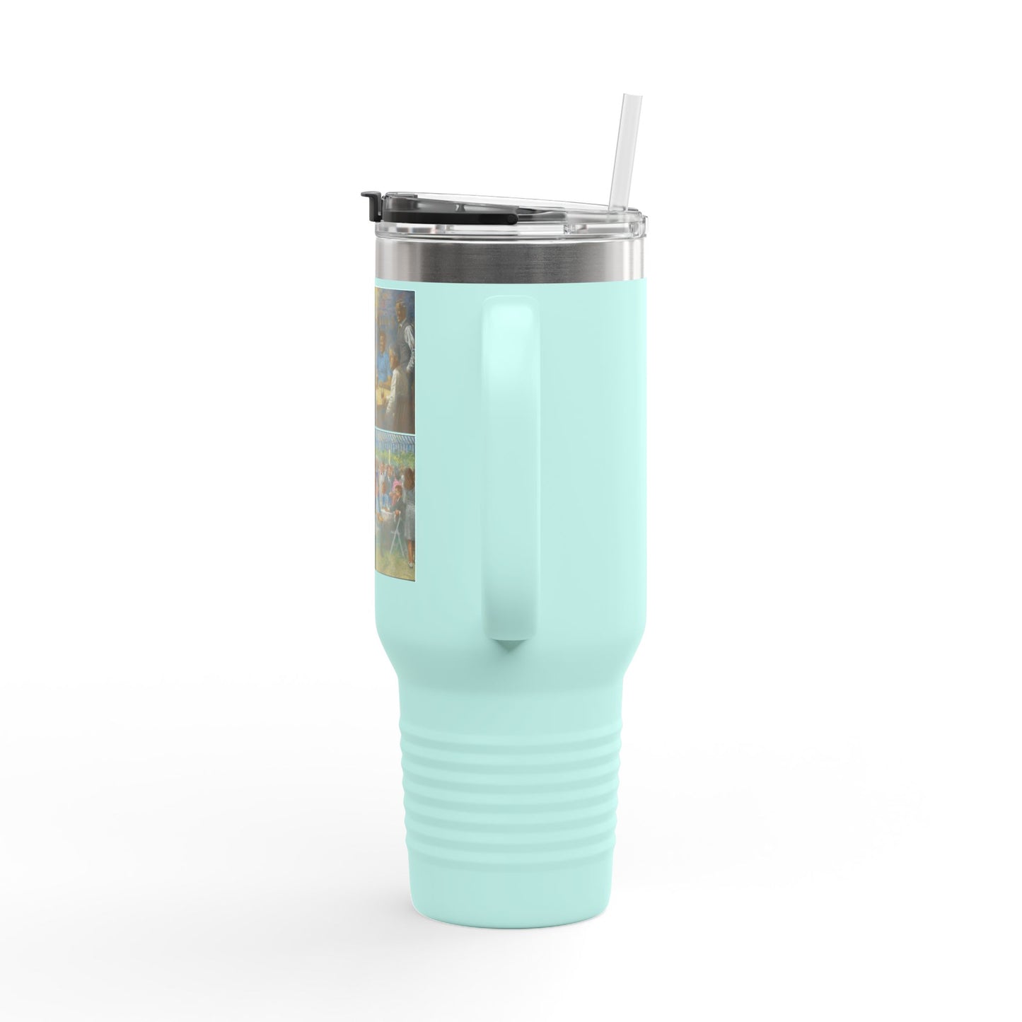 Images: The Democratic Club & The Democratic Party on Insulated Travel Mug with Inspirational Art | 40oz Democrat Presidents Duo