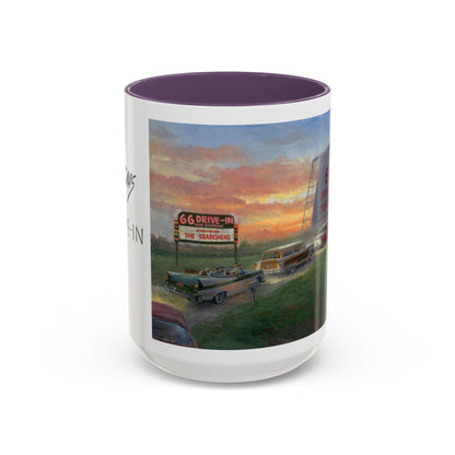 Retro Drive-In Coffee Mug - 66 Theatre Nostalgia - Andy Thomas Designs