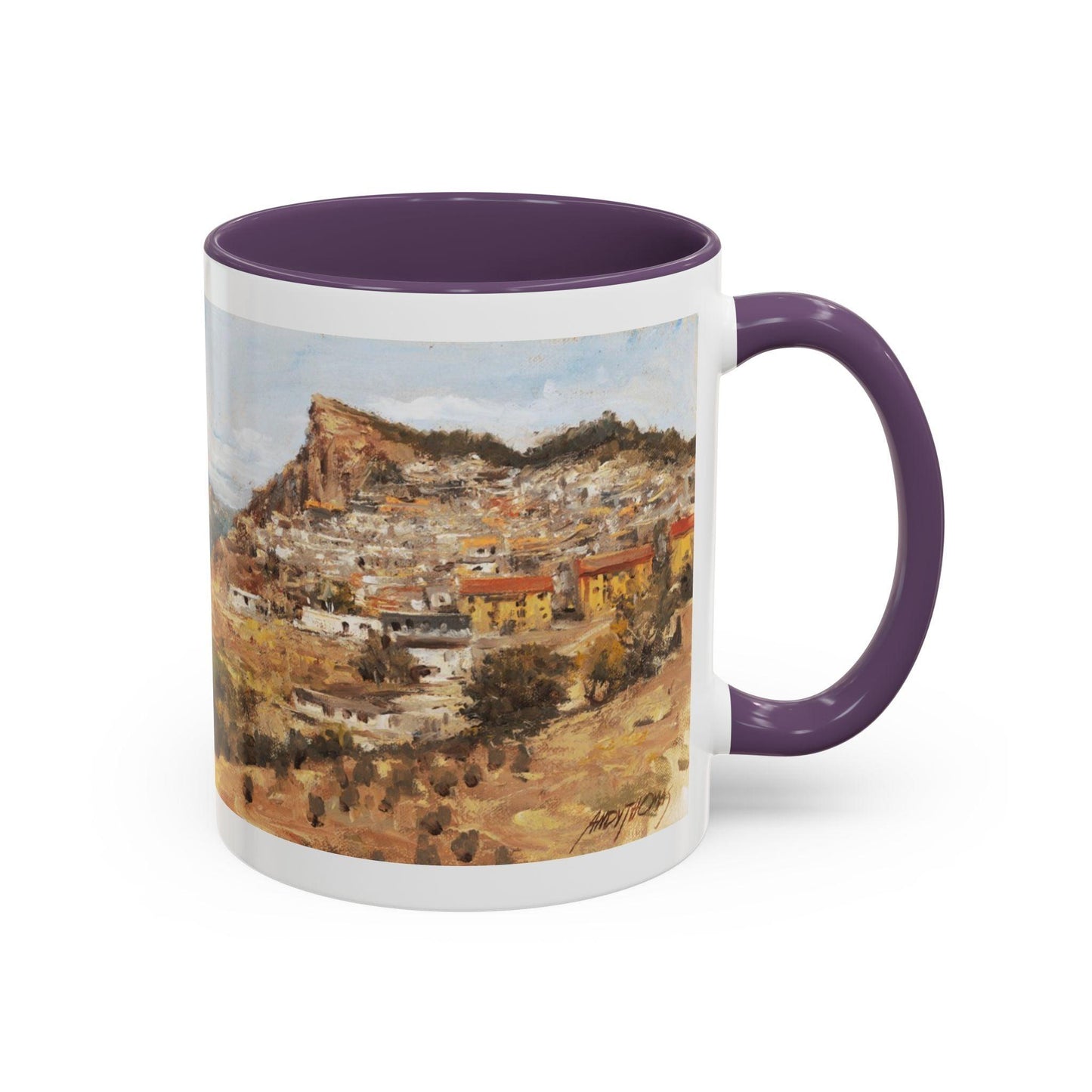 San Nicola dell'Alto - Elegant Accented Coffee Mug - 11oz & 15oz - Italian Landscapes - Andy Thomas Designs