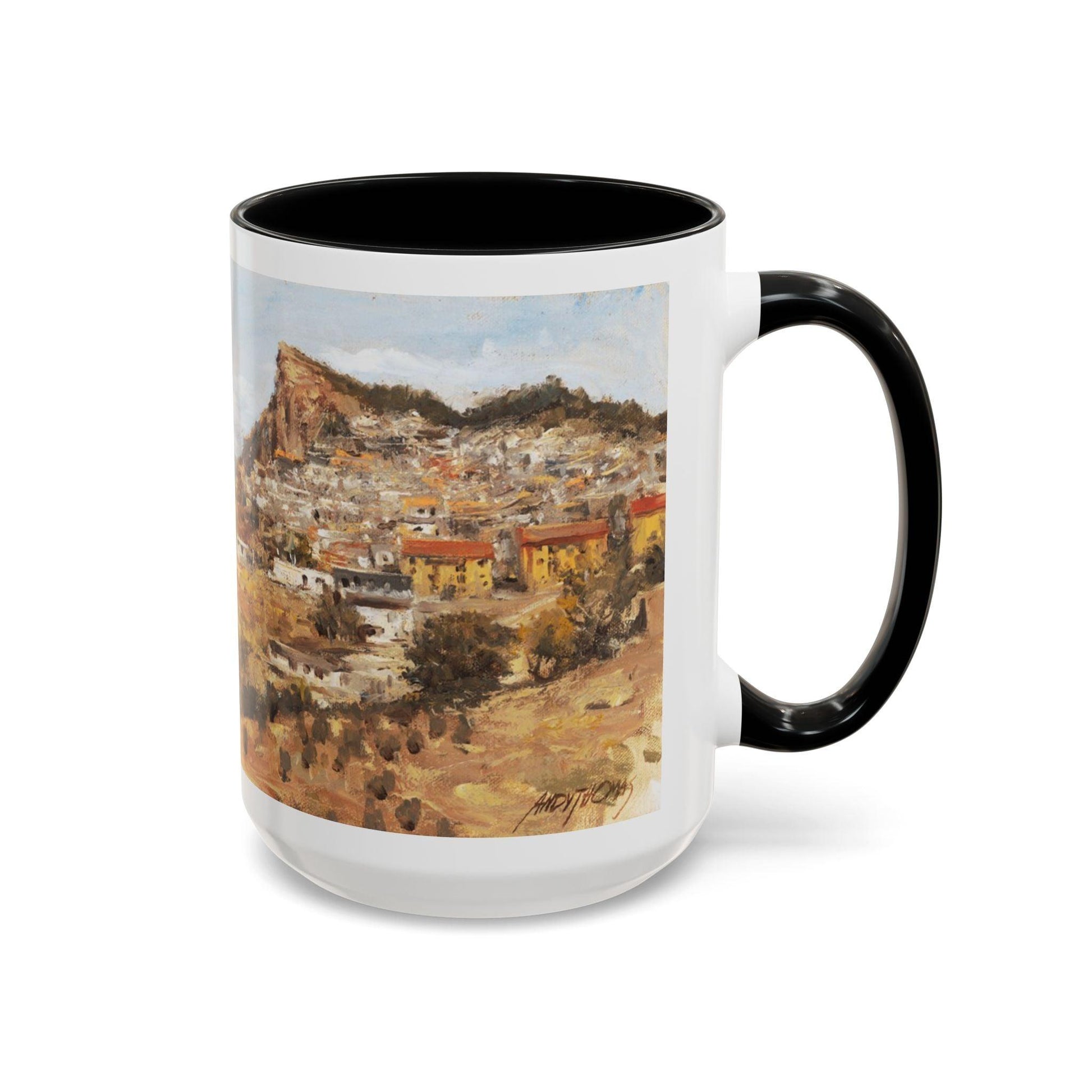 San Nicola dell'Alto - Elegant Accented Coffee Mug - 11oz & 15oz - Italian Landscapes - Andy Thomas Designs