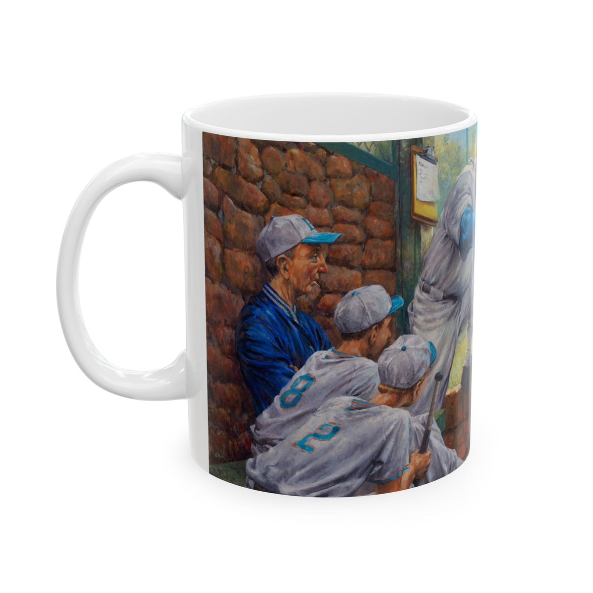 Watch the High Inside Pitch | Boys Baseball Team | Coaching | Ceramic Mug — Coffee Cup (11oz/15oz)