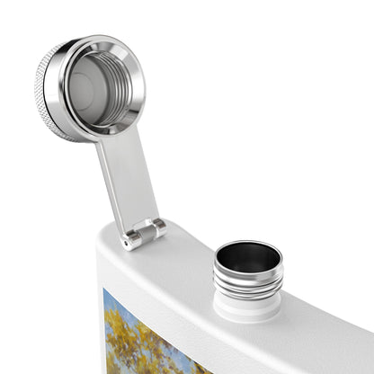 It's a Big One - Fishing Scene Stainless Steel Flask - Perfect for Outdoorsy Gifting