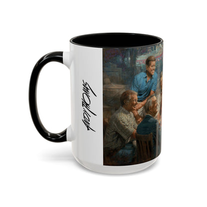 Callin the Blue Coffee Mug - Elegant Accent Coffee Mug 11oz & 15oz with Presidential Gathering Design