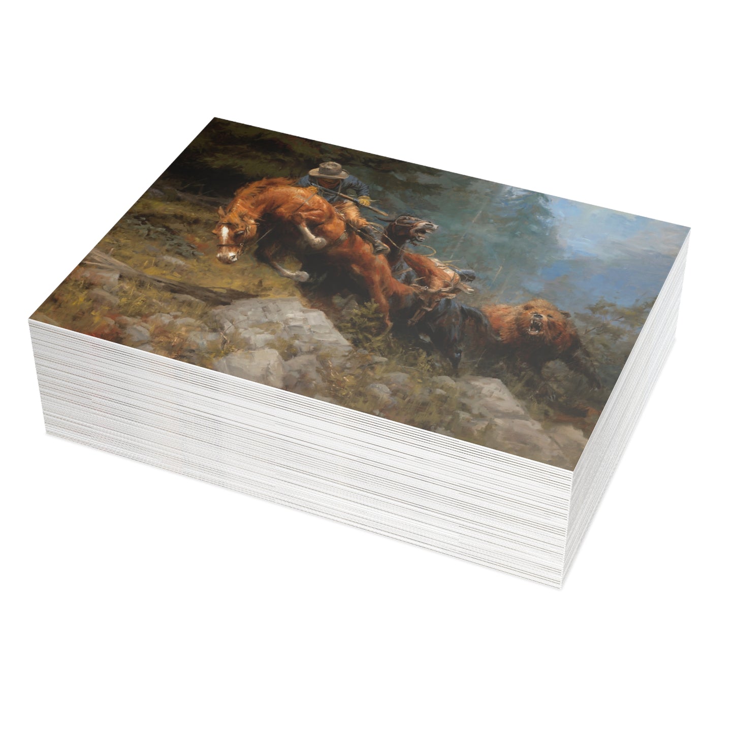 Note Cards: Grizzly Mountain - Envelopes Included