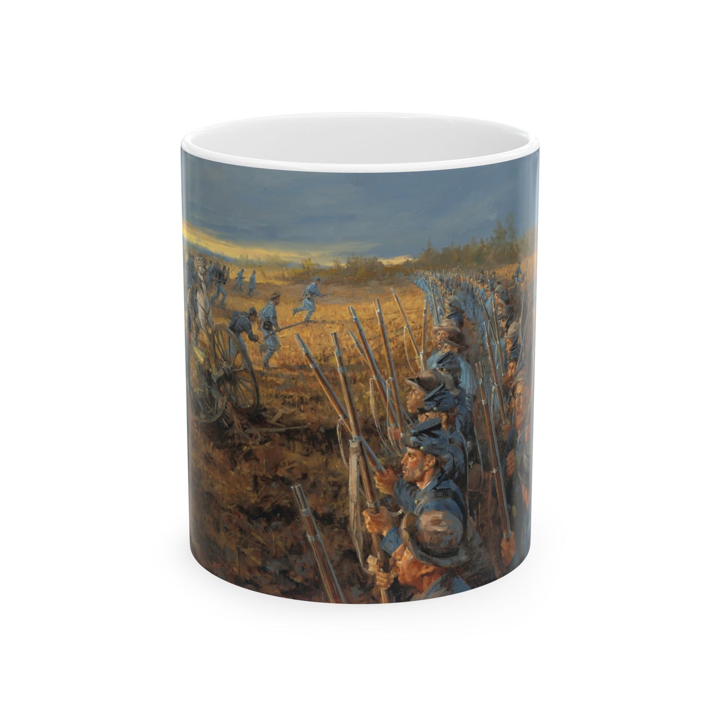 Stand Fast! The Pioneer Brigade - Ceramic Mug with Stones River Civil War Design.