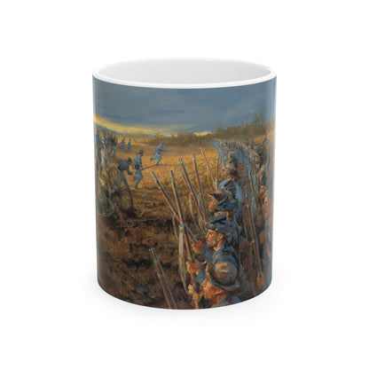 Stand Fast! The Pioneer Brigade - Ceramic Mug with Stones River Civil War Design.