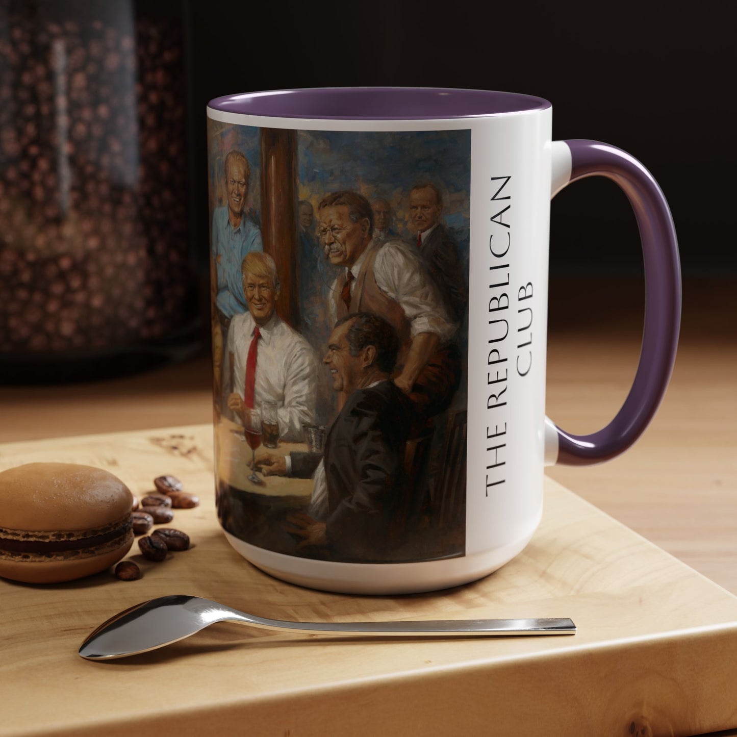 The Republican Club Coffee Mug -  Elegant Accent Coffee Mug 11oz & 15oz - Presidential Gathering Design feat. Trump