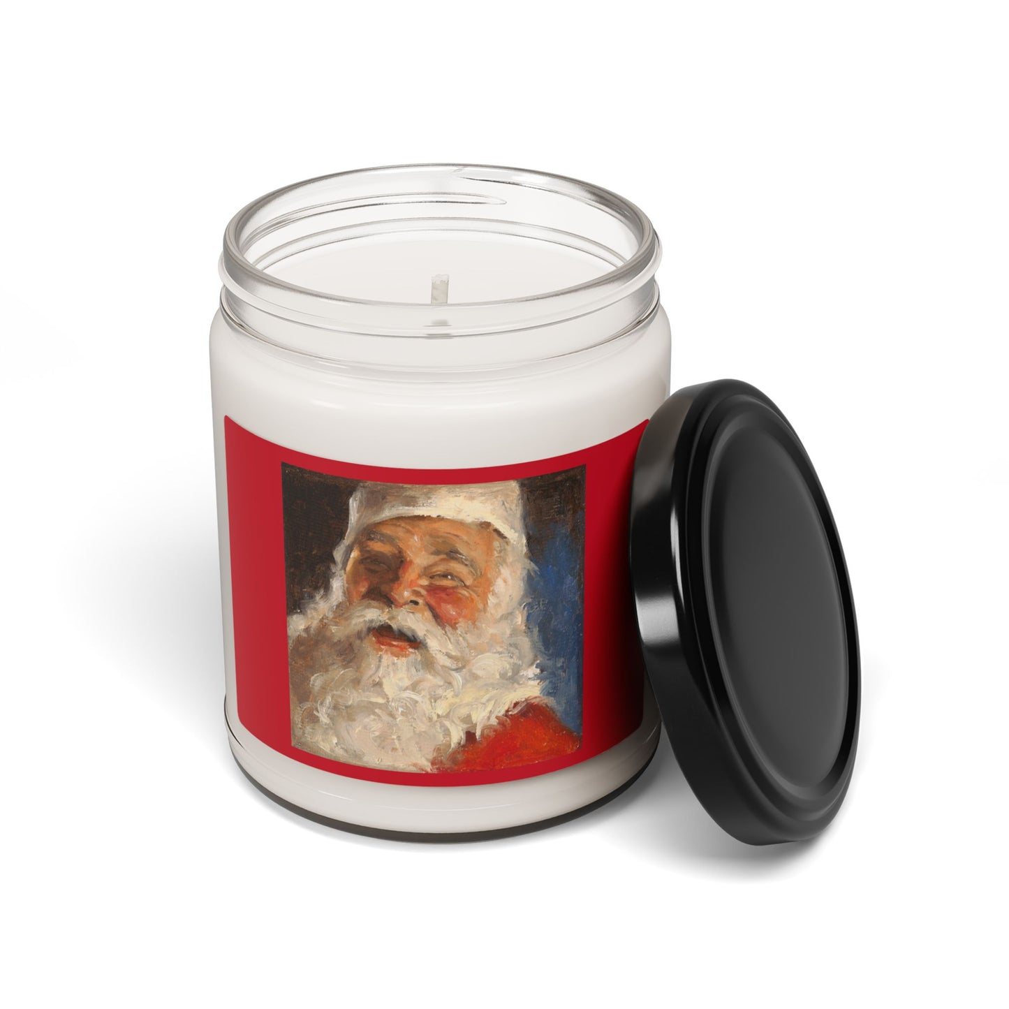 Santa Claus Scented Soy Candle, Holiday Gift Candle, Christmas Decor, Festive Aromatherapy, Cozy Home Fragrance