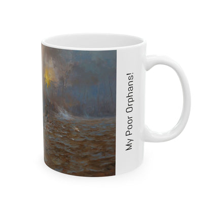 My Poor Orphans! - Ceramic Mug with Stones River Civil War Design.