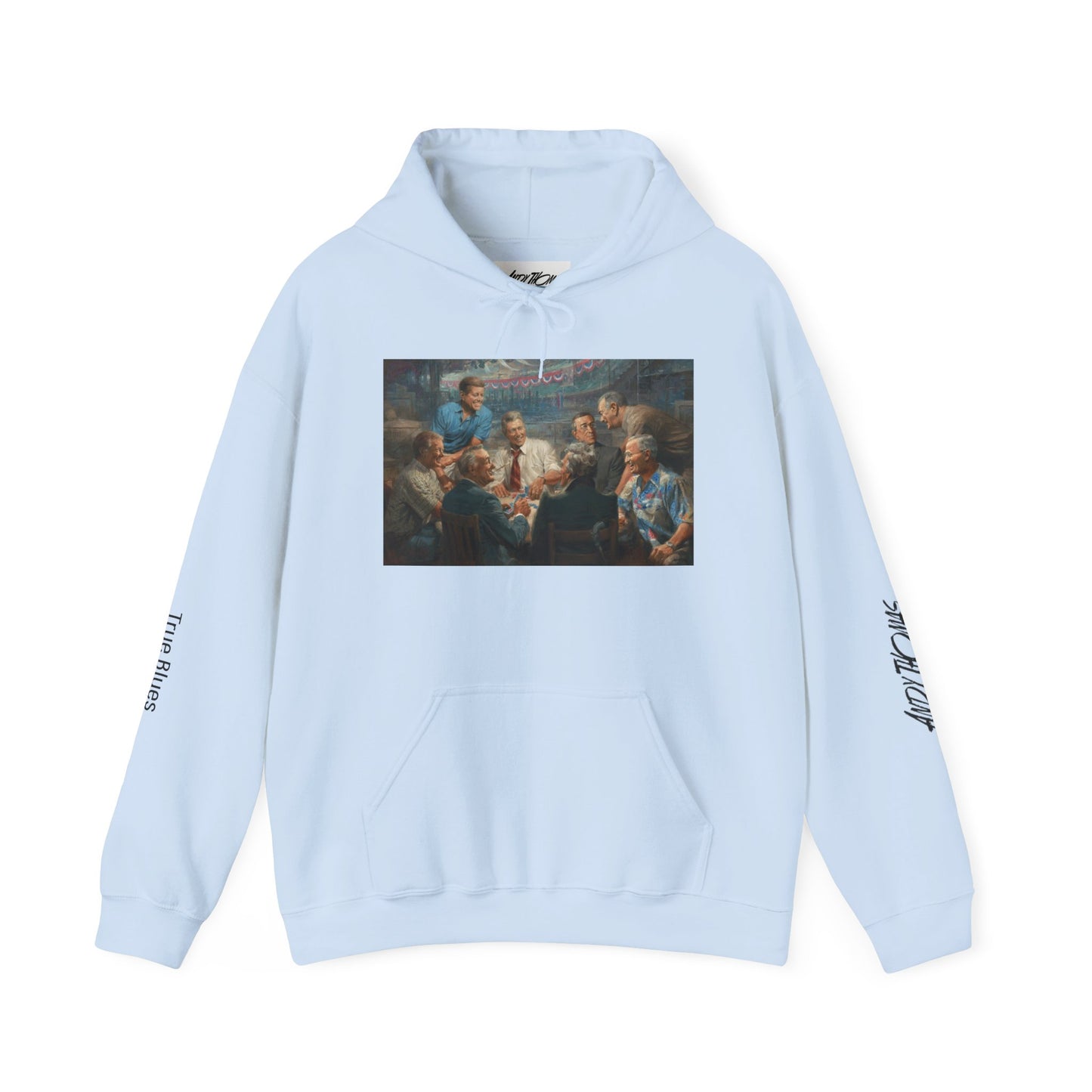 True Blues — Presidents Playing Poker Portrait Pullover