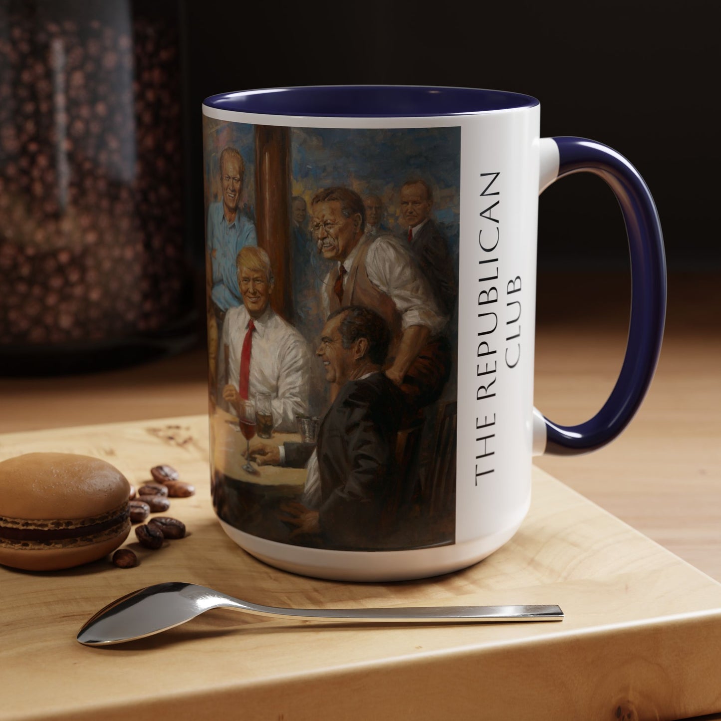The Republican Club Coffee Mug -  Elegant Accent Coffee Mug 11oz & 15oz - Presidential Gathering Design feat. Trump