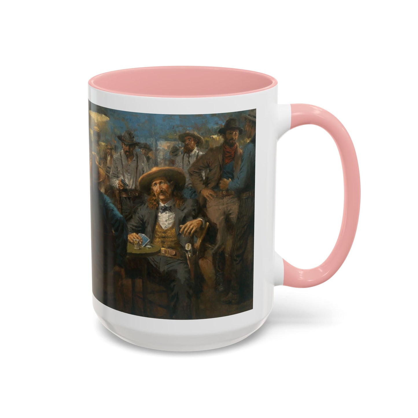 Wild Bill's Last Deal | Vintage Poker Western Art Coffee Mug - 11 & 15 oz