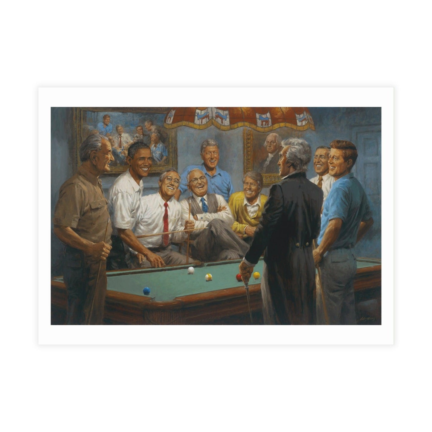 Postcards: Callin' the Red | Presidential Postcard Bundle Playing Pool - Envelopes Included - Andy Thomas Designs