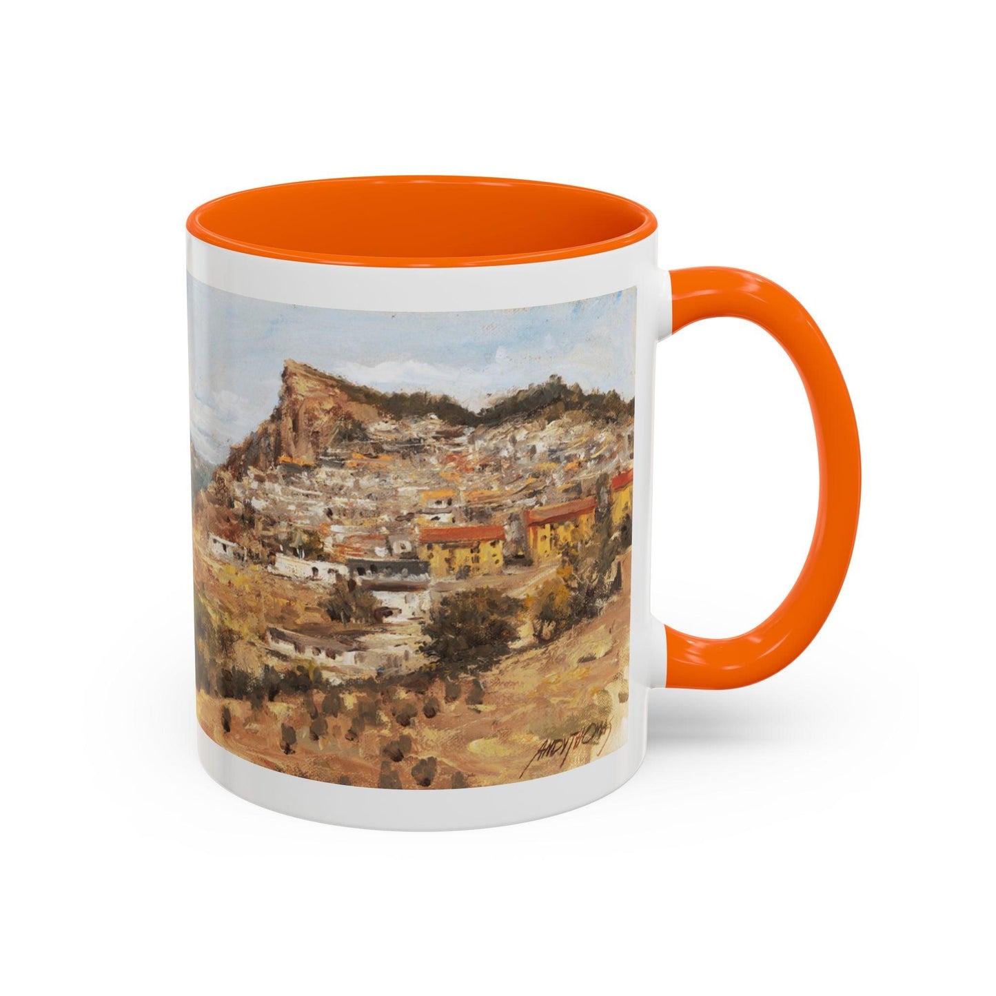 San Nicola dell'Alto - Elegant Accented Coffee Mug - 11oz & 15oz - Italian Landscapes - Andy Thomas Designs