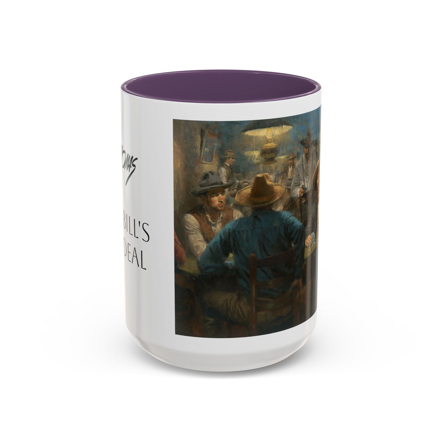 Wild Bill's Last Deal | Vintage Poker Western Art Coffee Mug - 11 & 15 oz