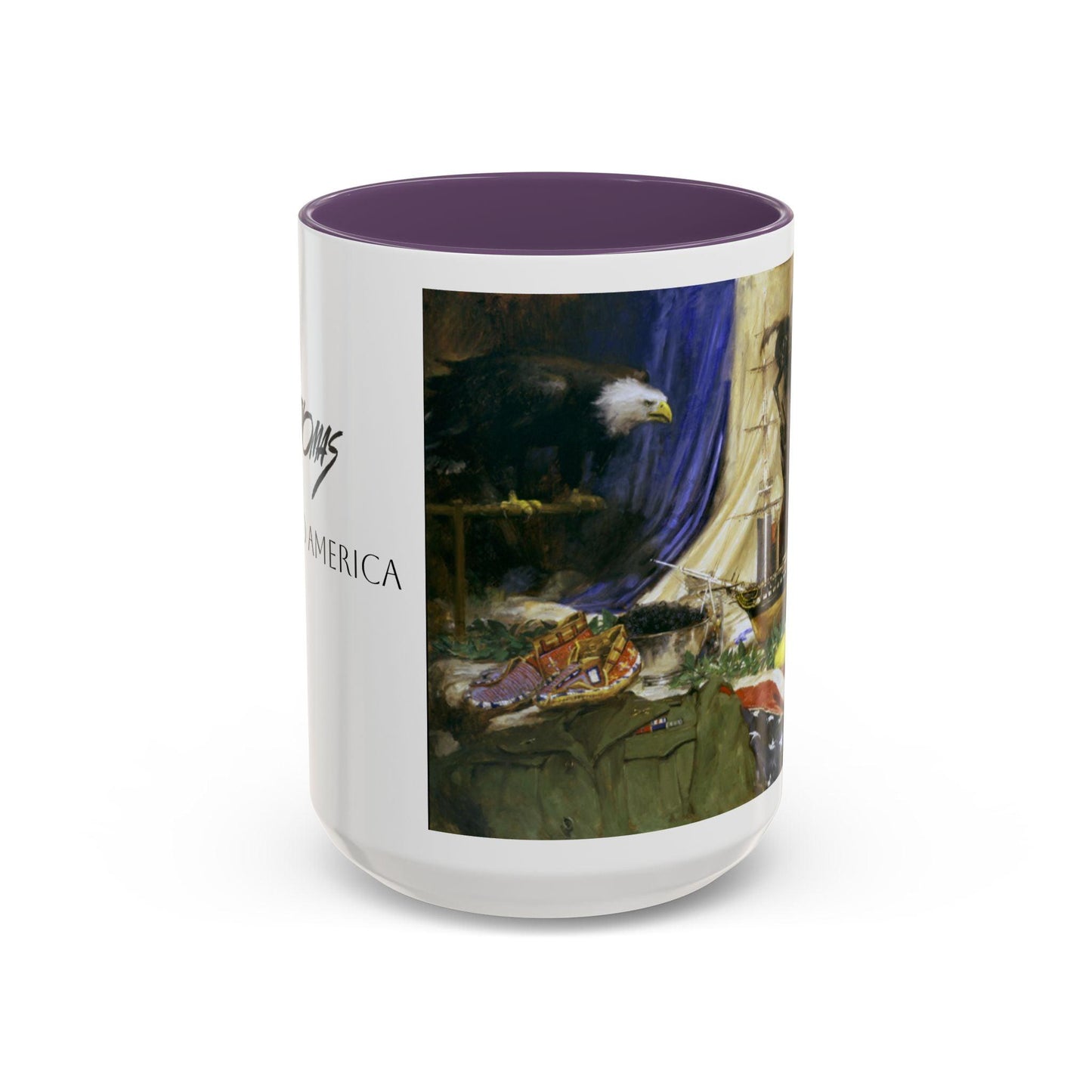 Tribute to America Coffee Mug - 11oz & 15oz - Veterans & Service members | Patriotic Artwork - Andy Thomas Designs