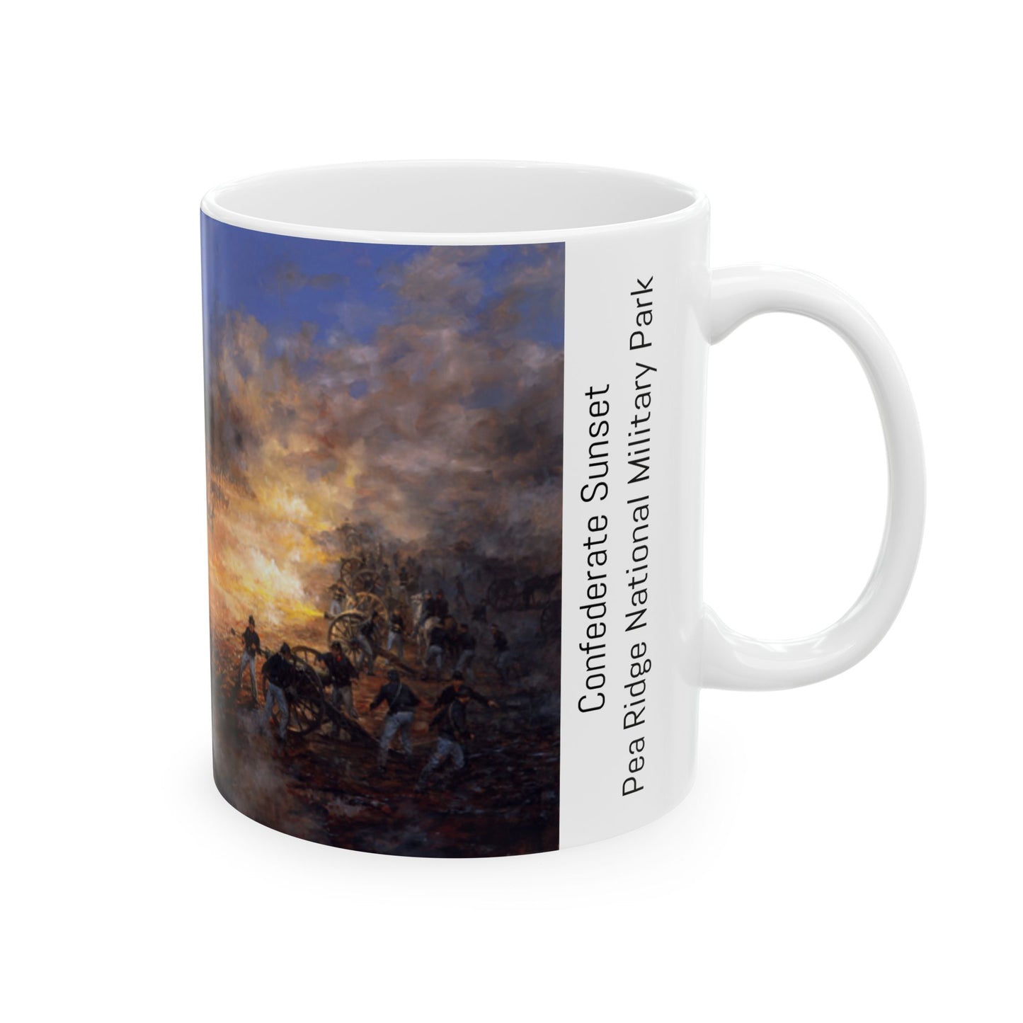 Confederate Sunset - Ceramic Mug with Scenic Design, Cozy Gift for Nature Lovers, Coffee Cup for Home or Office, Ideal for Birthdays or Holidays, [...]