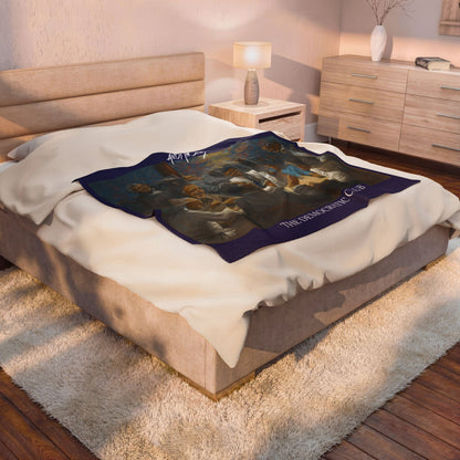 The Democratic Club Full View - Velveteen Plush Blanket