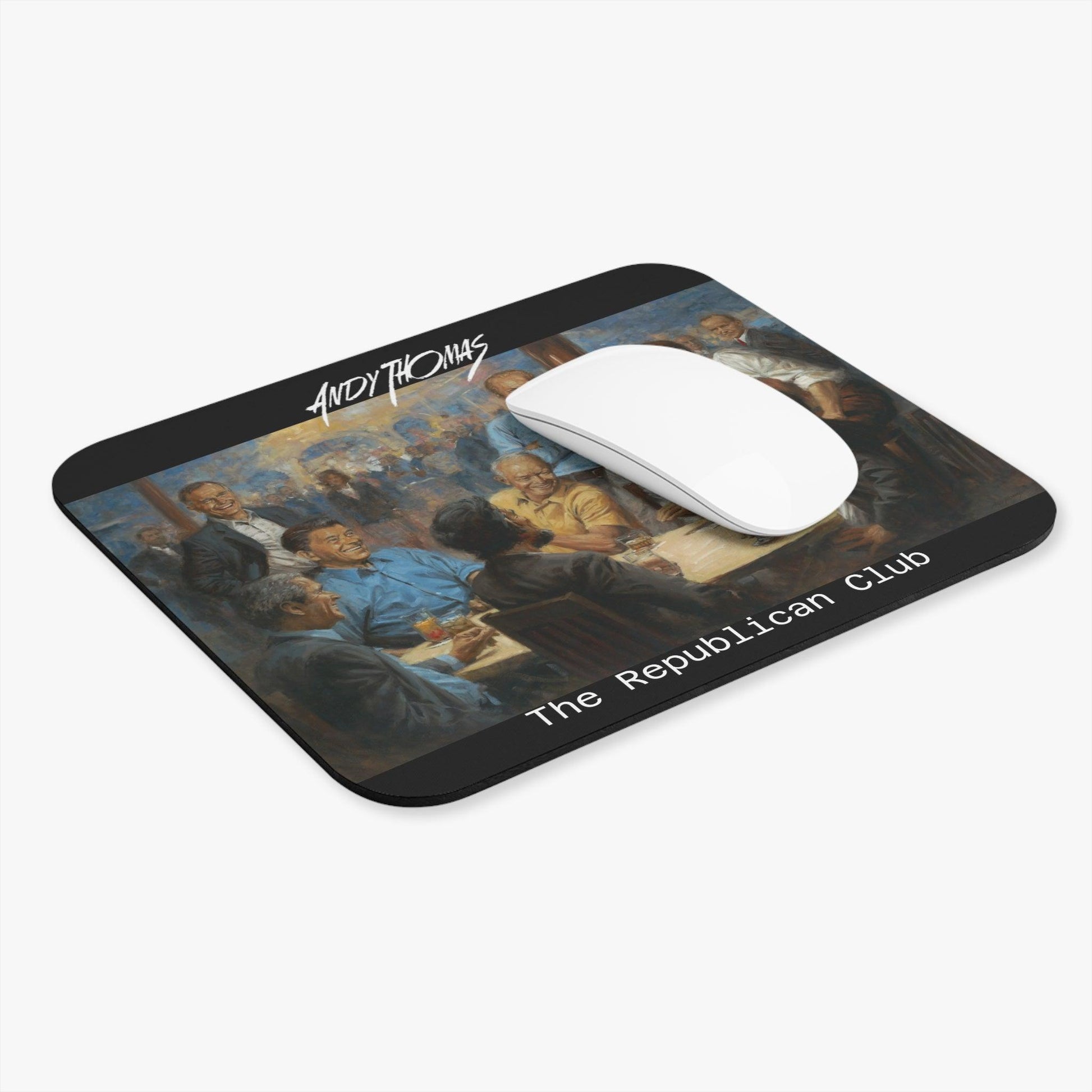 The Repub. Club - Mouse Pad (Rectangle) featuring Trump - Andy Thomas Designs