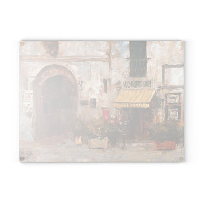 Scansano Tabacchi - Glass Cutting Board | Rustic Kitchen Decor | Italian Landscapes - Andy Thomas Designs