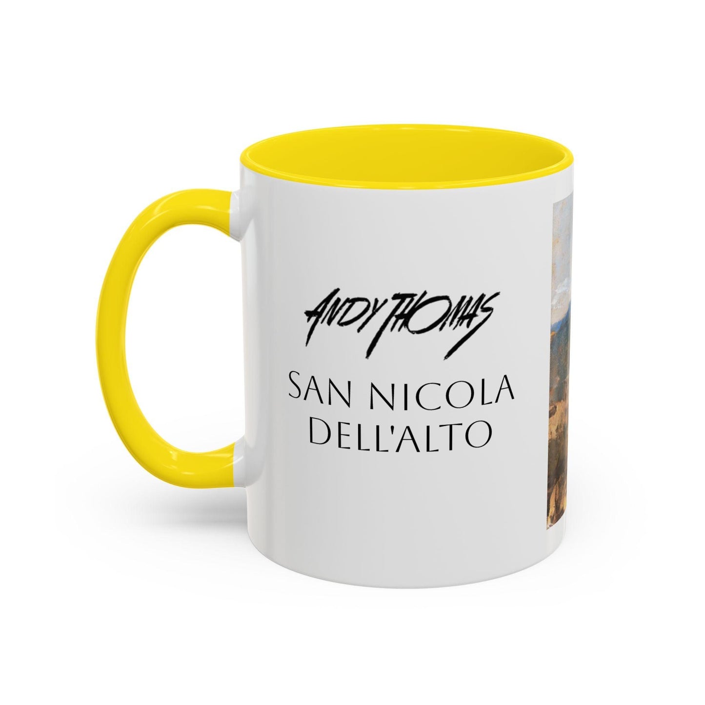 San Nicola dell'Alto - Elegant Accented Coffee Mug - 11oz & 15oz - Italian Landscapes - Andy Thomas Designs