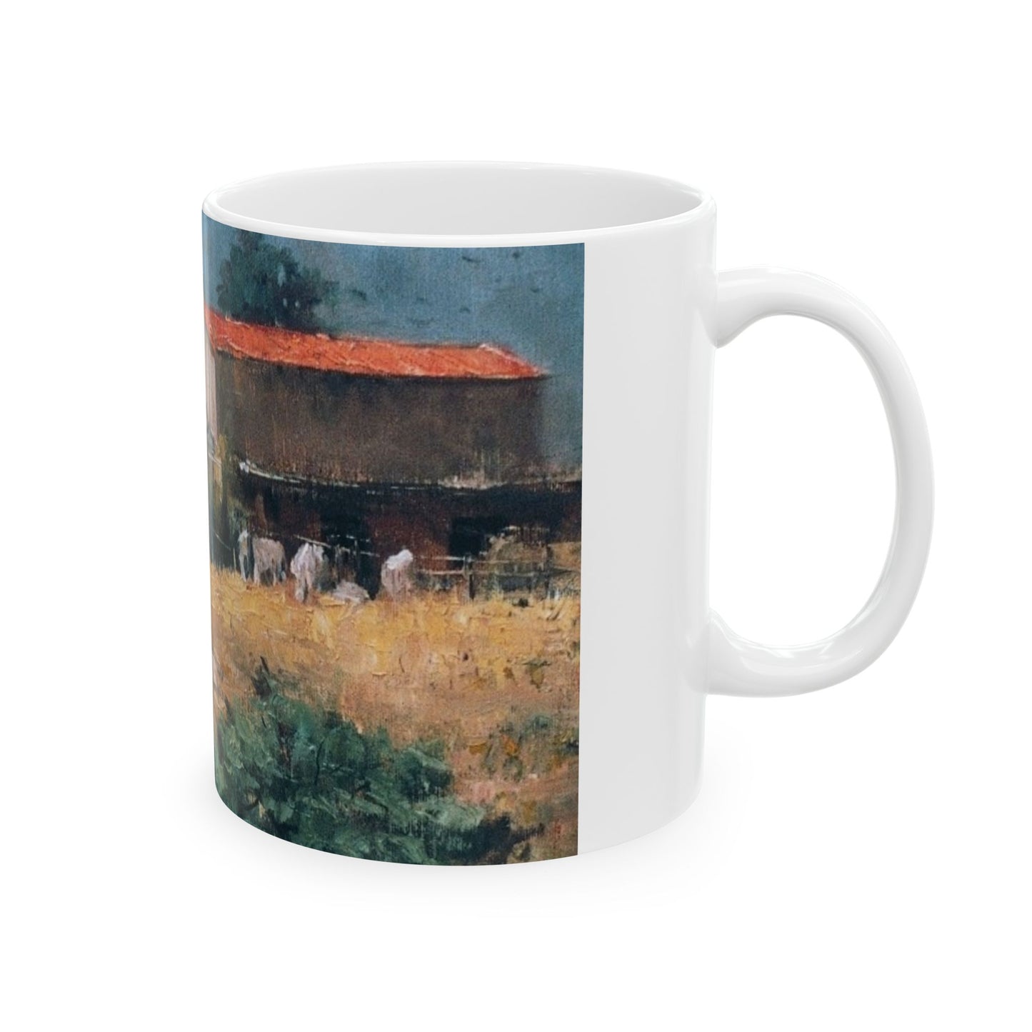Italian Farm | Plein Air | Ceramic Mug — Vintage Country Life Coffee Cup (11oz/15oz)
