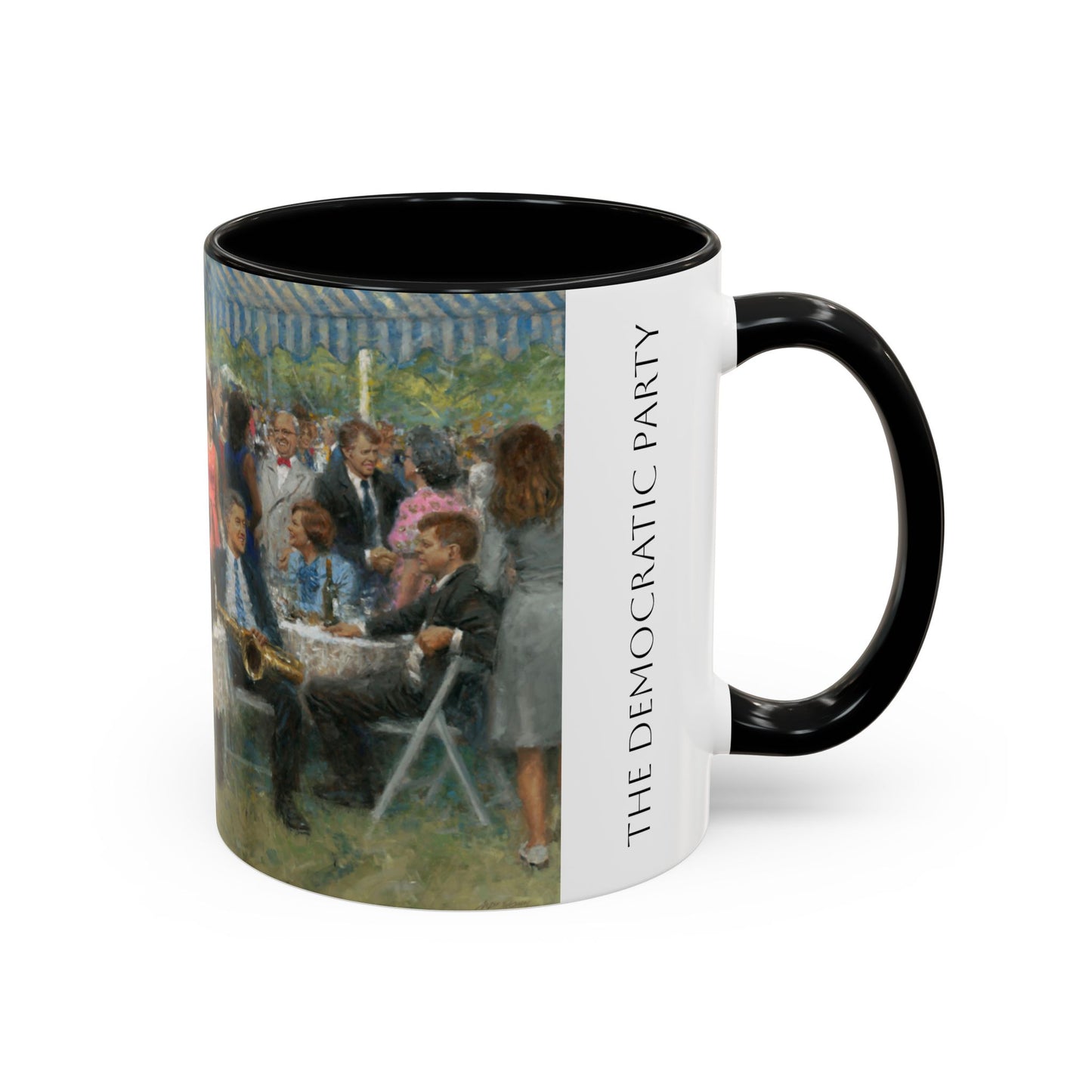 The Democratic Party - Elegant Event Themed Coffee Mug - 11oz & 15oz - Whitehouse Gathering with Obama