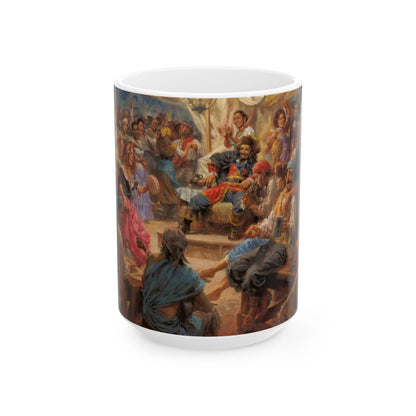 The Band Played On| Pirate Party | 26 Deceased Musicians of History | Ceramic Mug — Coffee Cup (11oz/15oz)