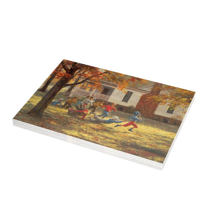Note Cards: Fall Football - Envelopes Included