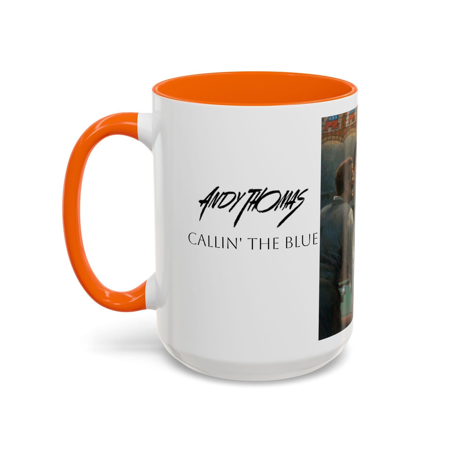 Callin' the Blue - Elegant Accent Coffee Mug 11oz & 15oz - US Presidents Playing Pool - Andy Thomas Designs