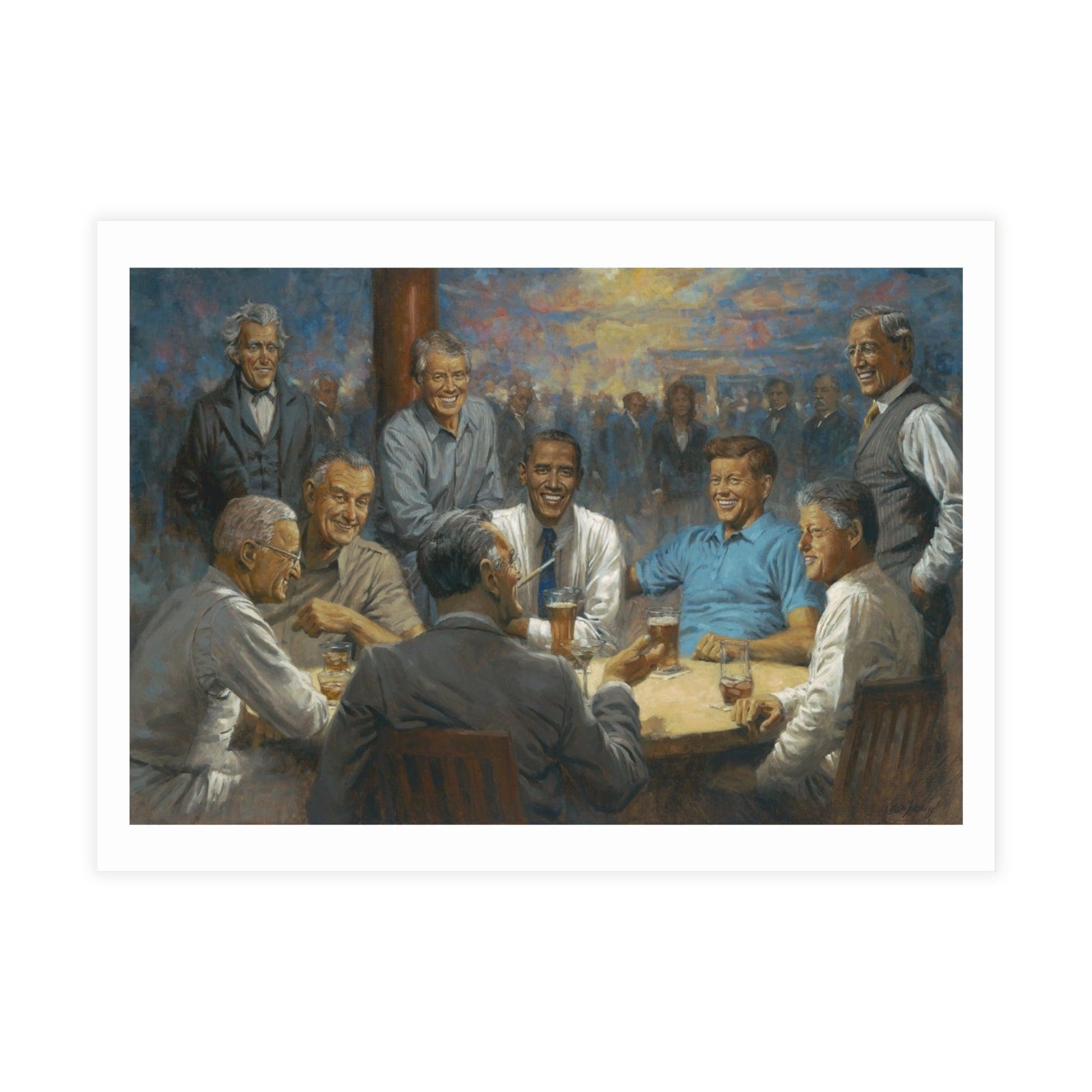 Postcards: The Dem. Club | US Presidents with Obama Postcard Bundle - Envelopes Included - Andy Thomas Designs