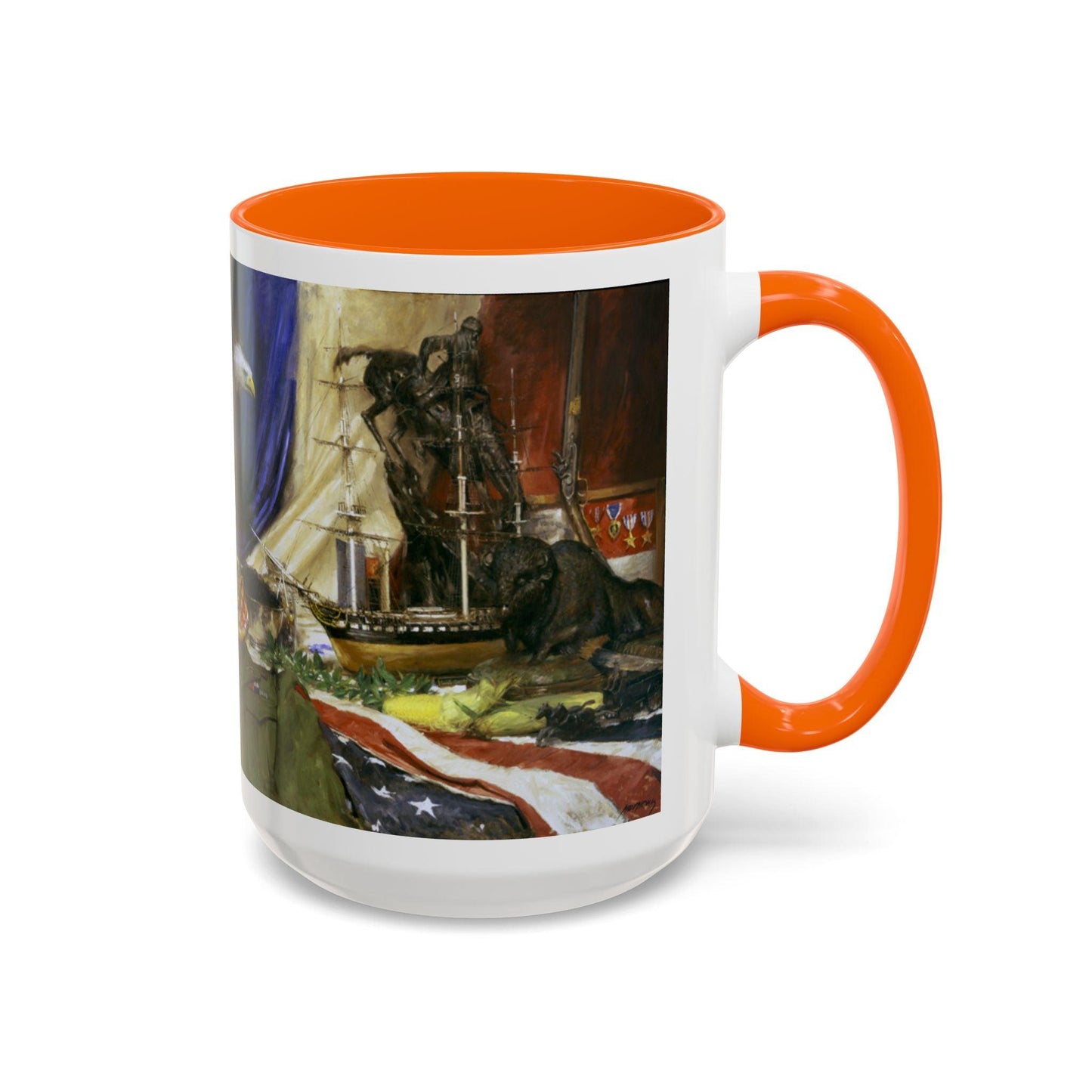 Tribute to America Coffee Mug - 11oz & 15oz - Veterans & Service members | Patriotic Artwork - Andy Thomas Designs