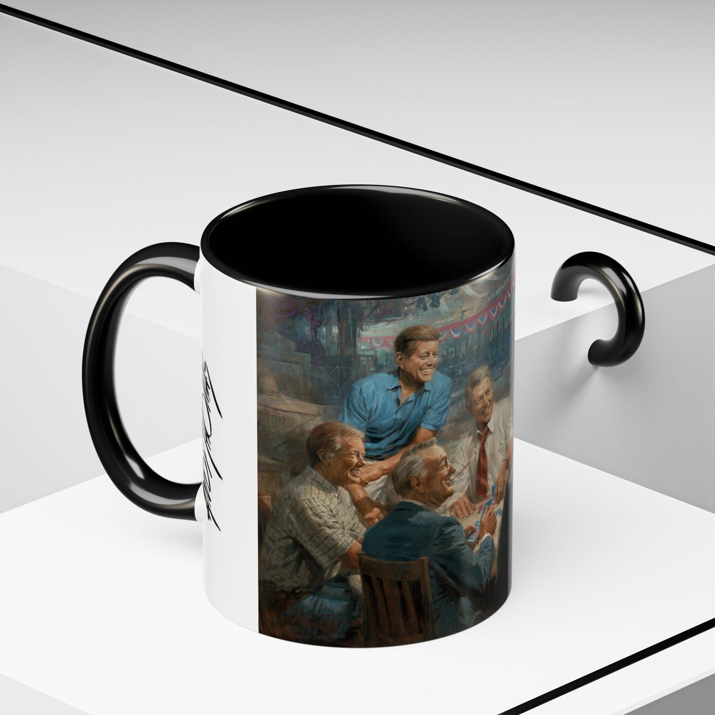 Callin the Blue Coffee Mug - Elegant Accent Coffee Mug 11oz & 15oz with Presidential Gathering Design