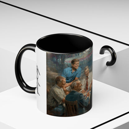 Callin the Blue Coffee Mug - Elegant Accent Coffee Mug 11oz & 15oz with Presidential Gathering Design